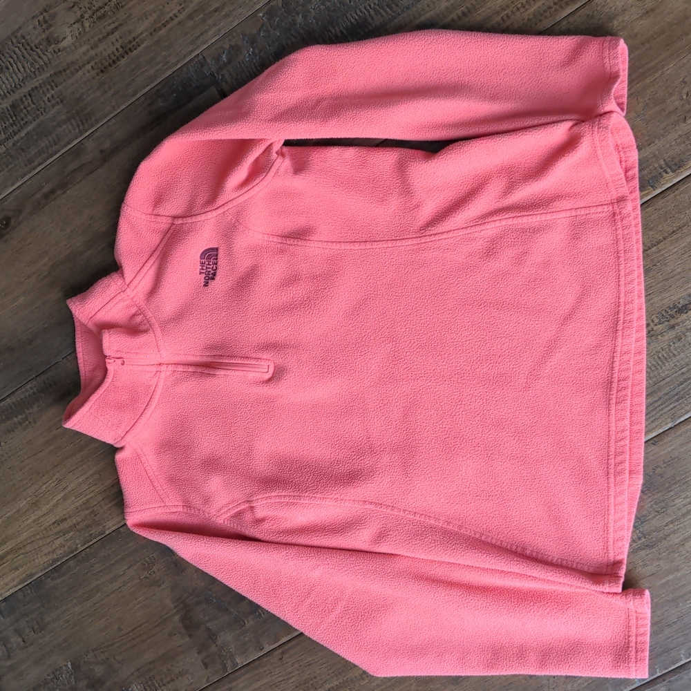 Coral North Face Fleece